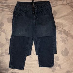 High-waisted Jeans